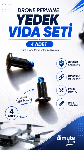 DRONE YEDEK VİDA (4ADET) - Resim 2