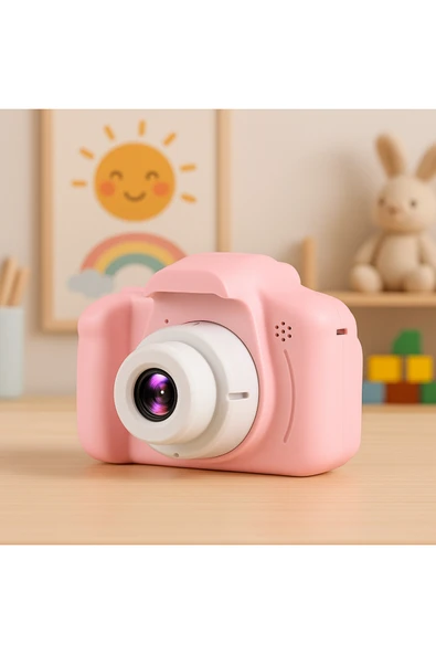 Dimute Shop Renkli Mini Çocuk Fotoğraf Makinesi  Taşınabilir Kamera  Hediyelik Eğlence ürün görseli 1