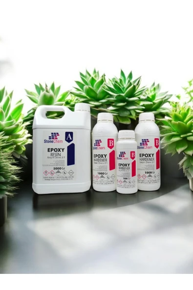 stonechem Ultra Şeffaf Epoksi Reçine 7,5 Kg Hobi Sanat Tepsi Magnet Ahşap (SÜRPRİZ HEDİYE) ürün görseli 1
