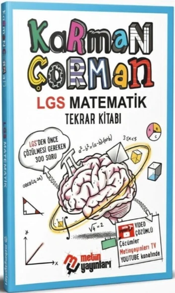 LGS Matematik Tekrar Kitabı Karman Çorman Metin Yayınları ürün görseli 1