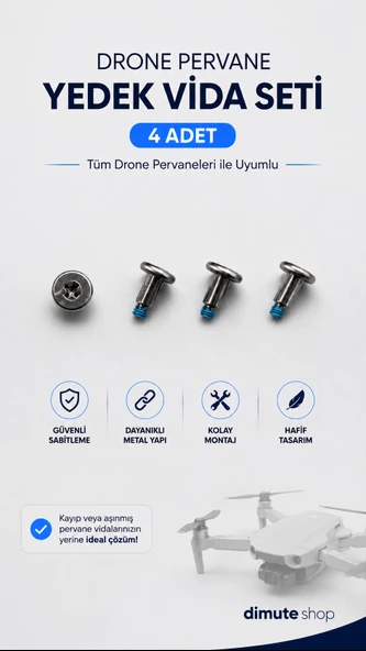 DRONE YEDEK VİDA (4ADET) ürün görseli 1