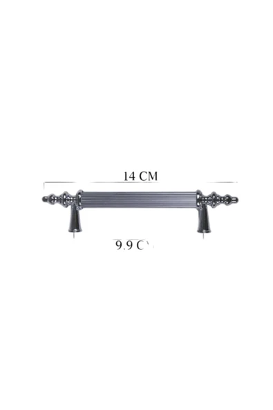 stonechem Kulp Silindir Çizgili Zamak Kulp Model 14 CM (2 Adet) - Resim 2