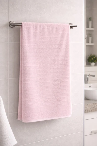 Santos %100 Pamuk Banyo Havlusu 90x150 cm – Yumuşak ve Emici ürün görseli 1