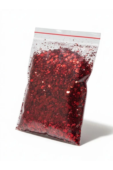 stonechem Holografik Kırmızı Glitter 5 gr ürün görseli 1