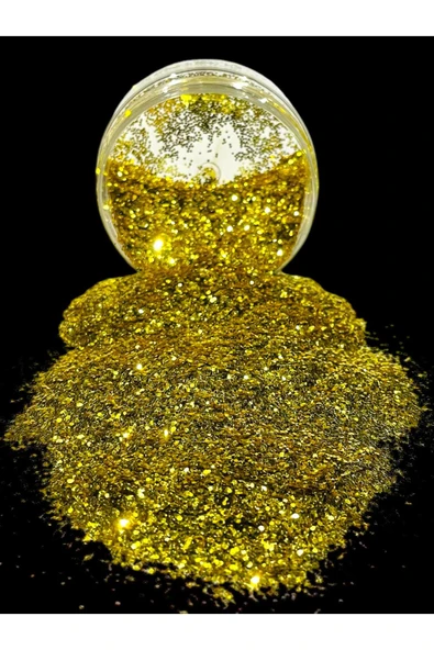 stonechem Epoksi Glitter Sim 50 Gr Kalın Mikron Parlak Gold ürün görseli 1