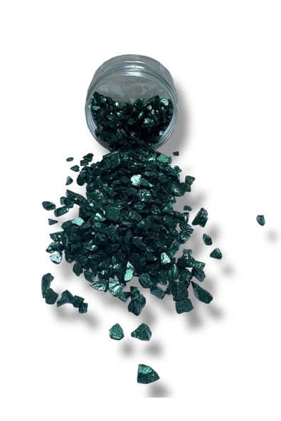 stonechem Epoksi Çalışmalarınız İçin Parlak Cam Kırıkları 4-8 mm ANTİK YEŞİL 100 gr ürün görseli 1