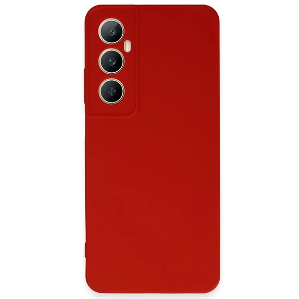 Realme C65 Kılıf First Silikon - Kırmızı ürün görseli 1