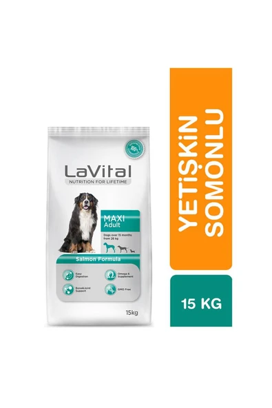 La Vital Lavital Somonlu Büyük Irk Yetişkin Köpek Maması 15kg ürün görseli 1