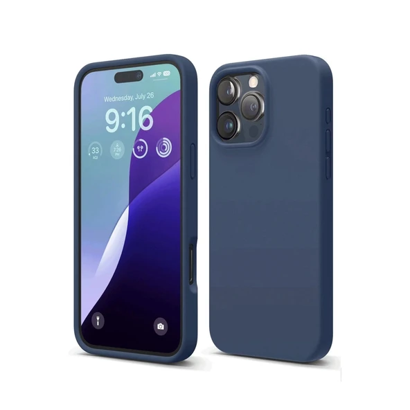 Apple İphone 16 Pro Kılıf First Silikon - Lacivert ürün görseli 1