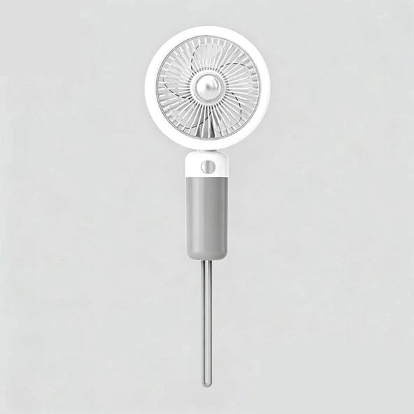 El Tipi Şarjlı Vantilatör (Askılı Mini Fan) ürün görseli 1