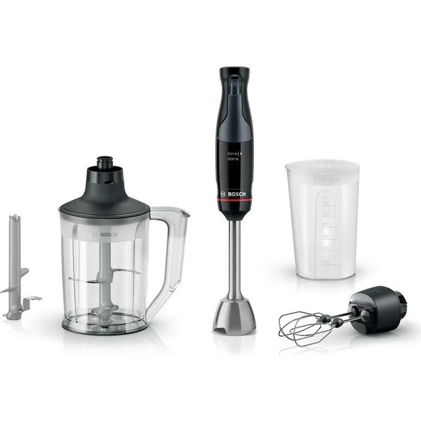 Bosch MSM4B654 Serie 4, El Blenderı, ErgoMaster, 1000 W, Siyah, Antrasit ürün görseli 1