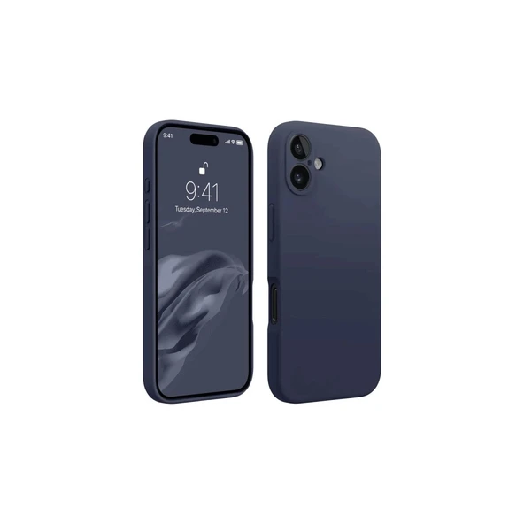 Apple İphone 16 Kılıf First Silikon - Lacivert ürün görseli 1