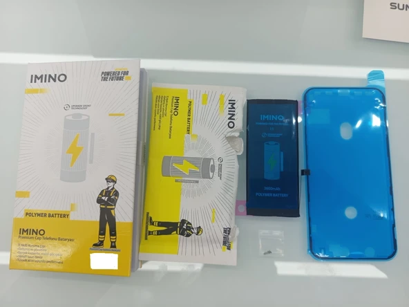 iPhone XS Uyumlu Batarya + Sıvı Bandı + Alt 2 Adet Vida (3200 mAh) ürün görseli 1