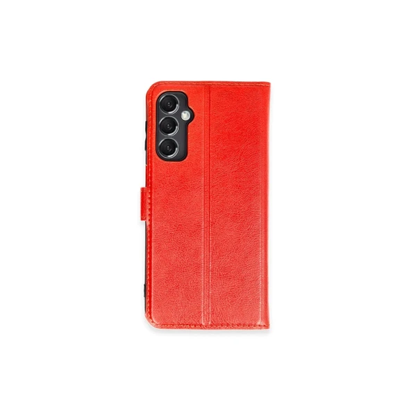 Samsung Galaxy M34 5g Kılıf Trend S Plus Kapaklı Kılıf - Kırmızı ürün görseli 1