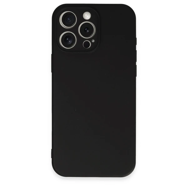 Apple İphone 16 Pro Kılıf First Silikon - Siyah - Resim 2