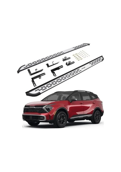 Kia Sportage Yan Basamak Kromlu Model 2022+ Sonrası Uyumlu ürün görseli 1