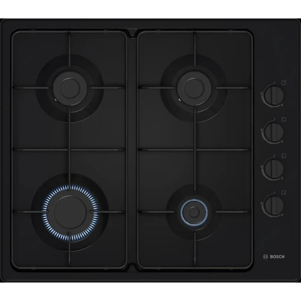 Bosch PBP6C6K80O Siyah Gazlı Ocak ürün görseli 1