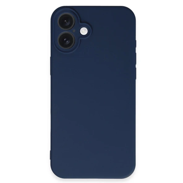 Apple İphone 16 Kılıf First Silikon - Lacivert - Resim 3