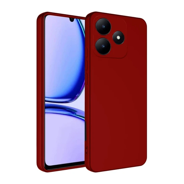 Realme C61 Kılıf First Silikon - Kırmızı ürün görseli 1