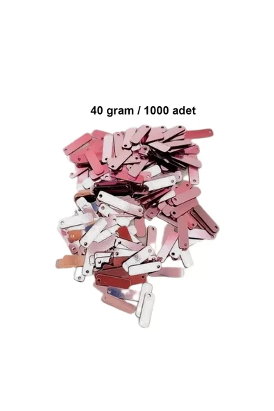 Bakır 15 x 5 mm Dantel Oya Yazma Halhal Abiye Lazer Kesim Pul 1000 adet / 40 gram ürün görseli 1