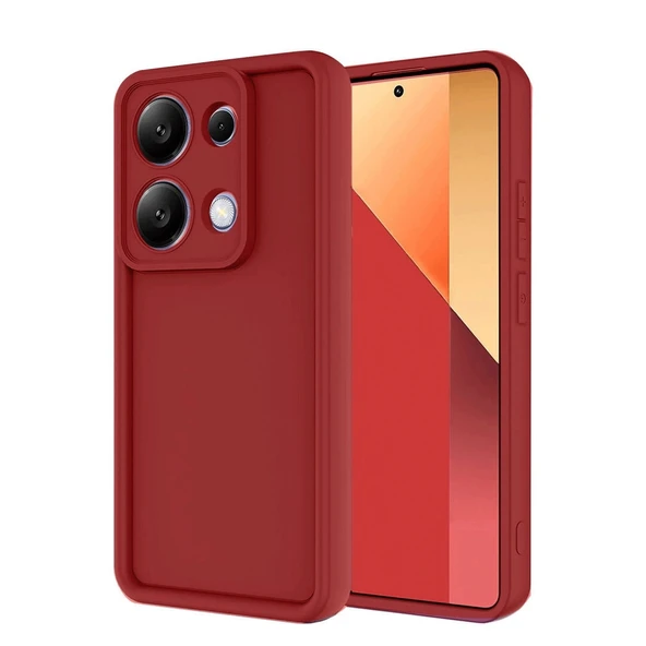 Xiaomi Redmi Note 13 Pro 4g Kılıf Viera Silikon - Kırmızı ürün görseli 1