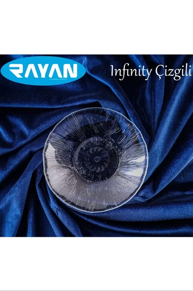 Güneş Yıldız Gül Model 6'lı Cam Tabak Royaleks-G-403 ürün görseli 1