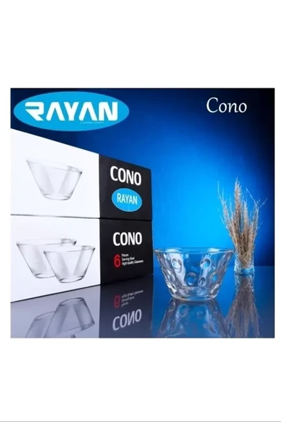 Cono Maria 6'lı Büyük Cam Kase Royaleks-69816 ürün görseli 1