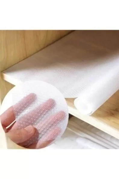 Sermat Sılver Eva Shelf Liner Şeffaf Kaydırmaz Raf Dolap Ve Çekmece Örtüsü 45 Cm X 10 Metre Royaleks-RF50 ürün görseli 1