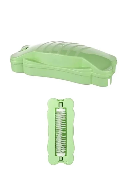 Kelebek Tasarımlı Tek Fırçalı Gırgır 17x7x4 cm Yeşil ürün görseli 1
