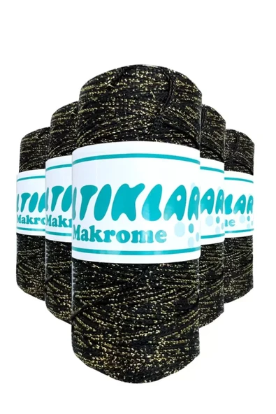 5 Adet Polyester Simli Makrome İpi S-S-60 ürün görseli 1