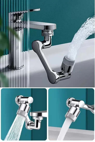Mutfak Banyo Musluk Başlığı 180 Derece Dönebilen Fonksiyonel Evrense ürün görseli 1