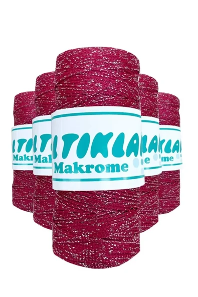 5 Adet Polyester Simli Makrome İpi SG-1845 ürün görseli 1
