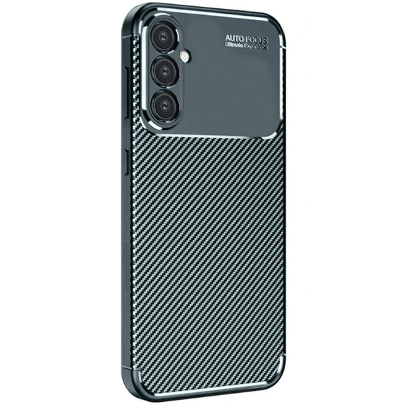Samsung Galaxy A16 5g Kılıf Auto Focus Karbon Kapak - Koyu Yeşil ürün görseli 1