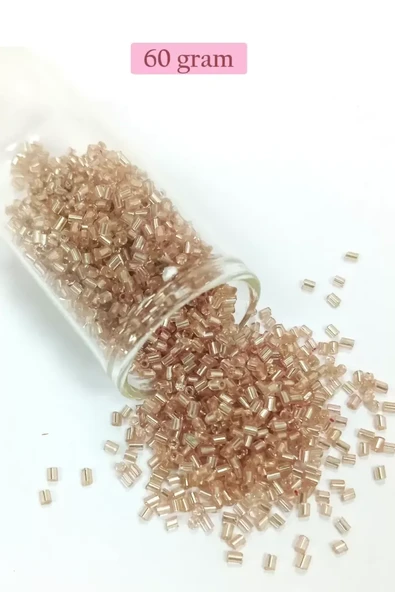 Kesme Cam Boncuk 2mm - 60 Gram - Açık Kahverengi - BNC379 ürün görseli 1