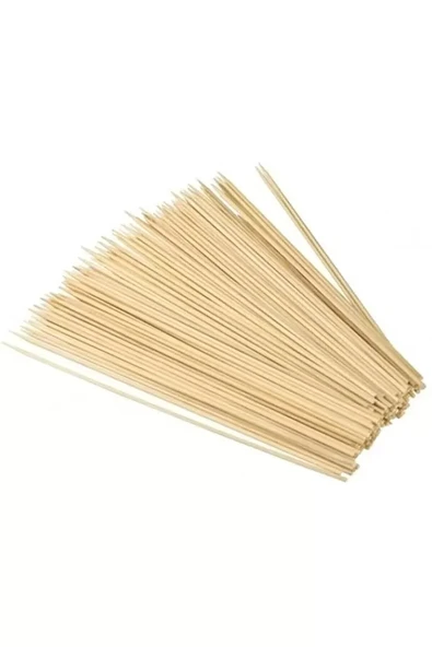 Ahşap Çöp Şiş Çubuğu 25 Cm - 50 Adet ürün görseli 1
