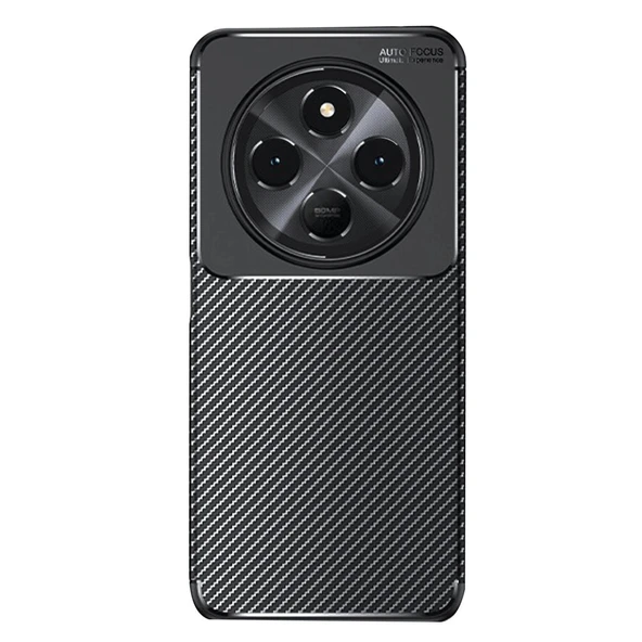 Xiaomi Redmi 14c Kılıf Auto Focus Karbon Kapak - Siyah ürün görseli 1