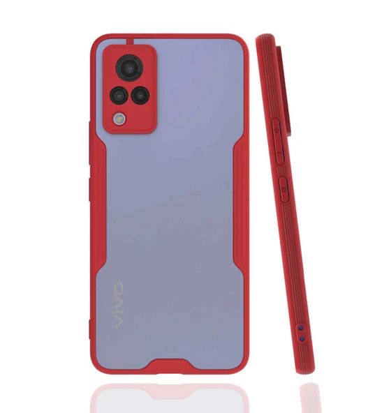 Vivo V21 Kılıf Zore Parfe Kenarları Pastel Renk Silikon Kılıf ürün görseli 1