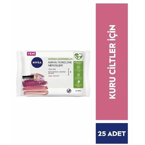 Nivea Makyaj Temizleme Mendili 3in1 Kuru Ciltler 25 Yaprak ürün görseli 1