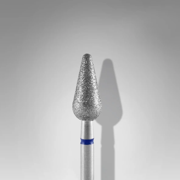 Staleks Elmas Manikür Freze Ucu Konik Armut Model Mavi 050 FA101B050-12 ürün görseli 1