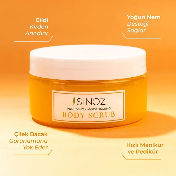 Sinoz Body Scrub Besleyici Arındırıcı Nemlendirici Vücut Peelingi 200 gr ürün görseli 1