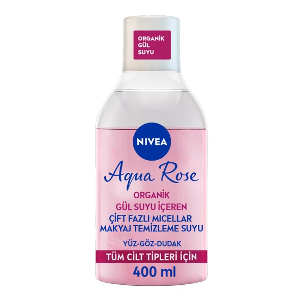 Nivea Micellair Makyaj Temizleme Suyu Gül Suyu İçeren Çift Fazlı 400 ml ürün görseli 1