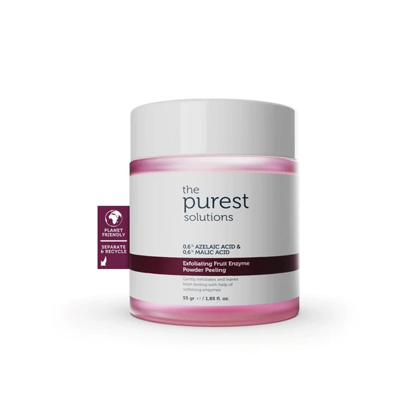 The Purest Solutions %0,6 Azelaic Acid Malic Acid Arındırıcı ve Aydınlatıcı Enzim Peeling Toz Temizleyici 55 gr ürün görseli 1