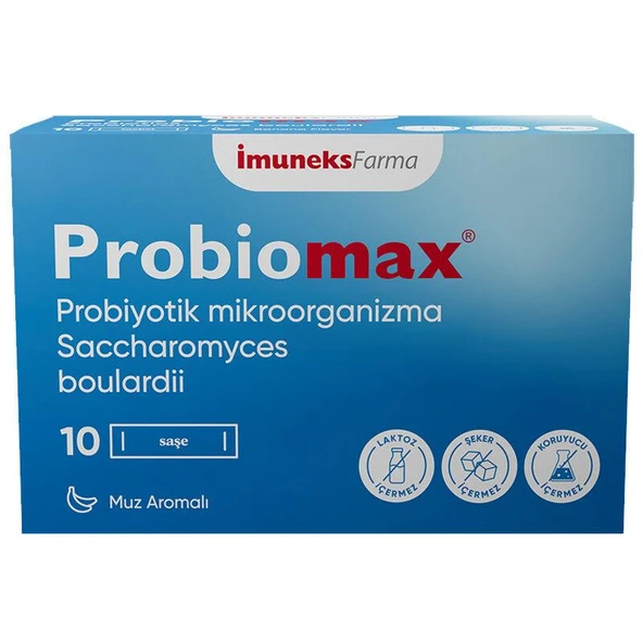 İmuneks Farma Probiomax Takviye Edici Gıda 10 Saşe ürün görseli 1