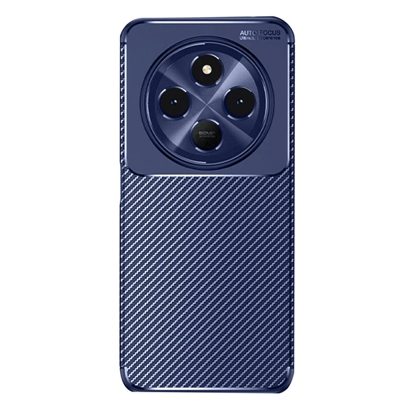 Xiaomi Redmi 14c Kılıf Auto Focus Karbon Kapak - Lacivert ürün görseli 1
