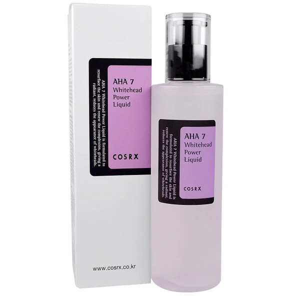 Cosrx AHA 7 Whitehead Power Liquid AHA İçeren Beyaz Nokta Peelingi 100 ml ürün görseli 1