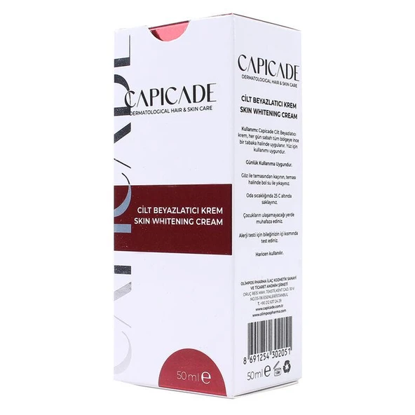 Capicade Cilt Beyazlatıcı Krem 50 ml - Eski Ambalaj ürün görseli 1