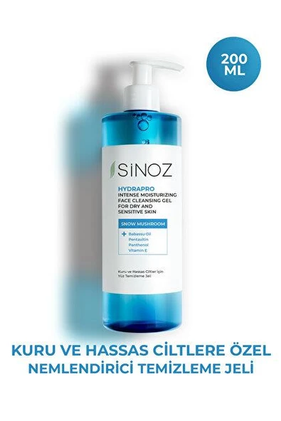 Sinoz Hydrapro Kuru ve Hassas Ciltler İçin Yüz Temizleme Jeli 200 ml ürün görseli 1
