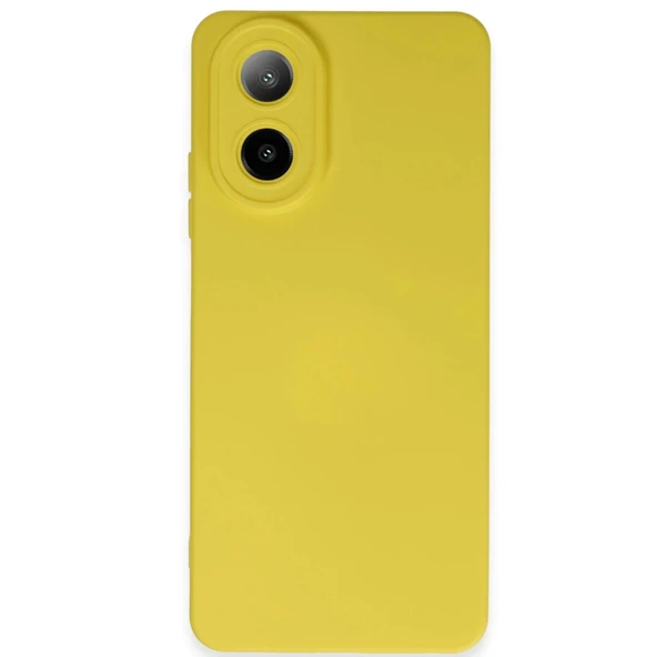 HERŞEYTREND Oppo A38 Kılıf Nano İçi Kadife Silikon - Sarı ürün görseli 1