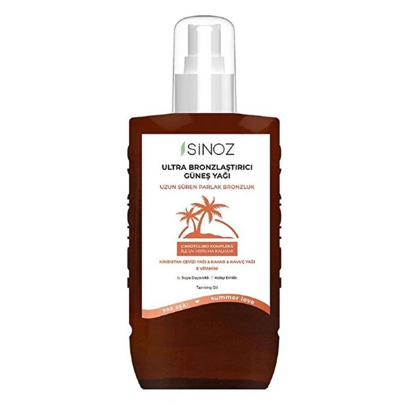 Sinoz Bronzlaştırıcı Güneş Yağı Spreyi 200 ml ürün görseli 1