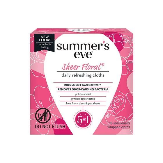Summer's Eve Sheer Floral Hassas Ciltler İçin Temizleme Bezleri 16 Adet ürün görseli 1